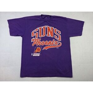 Vintage‎ Phoenix Suns Competitor Spellout Retro Logo Shirt Mens XL NBA *READ*